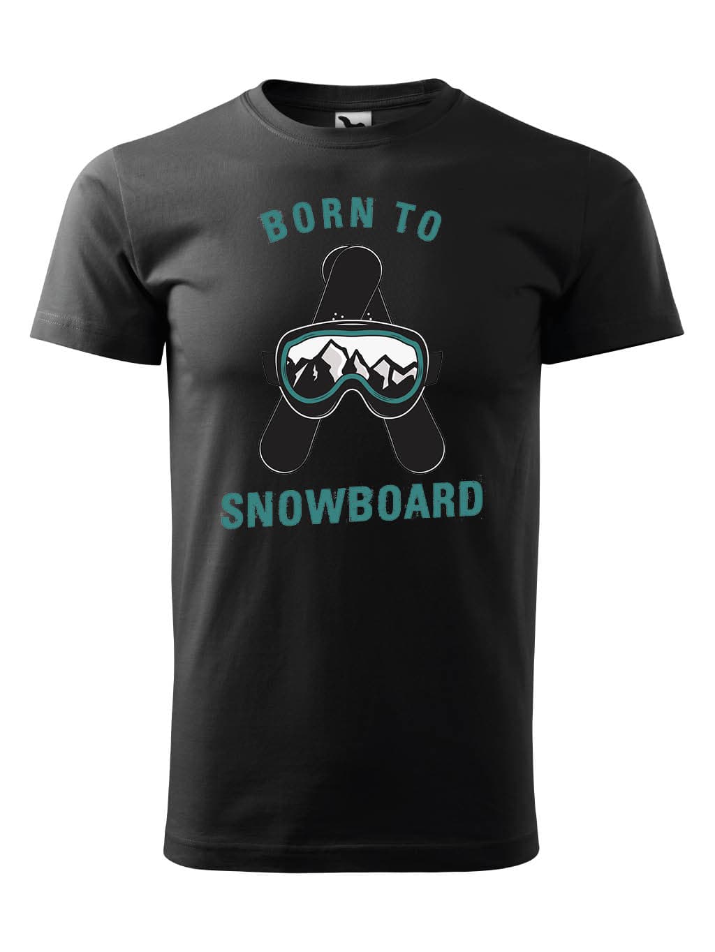 Tričko s potiskem Born to snowboard