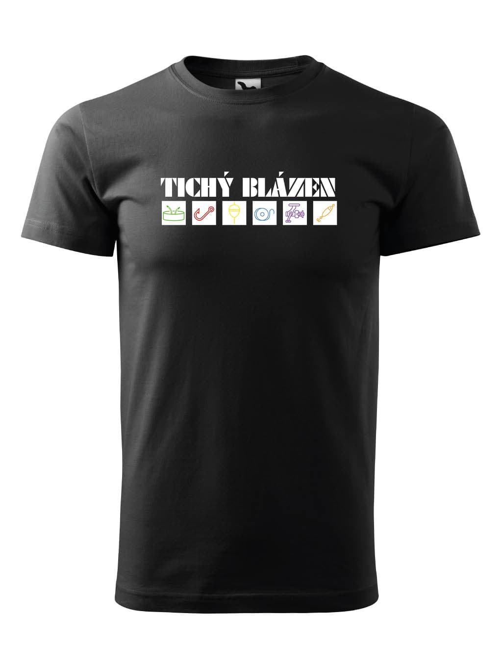 Tričko s potiskem Rybář tichý blázen