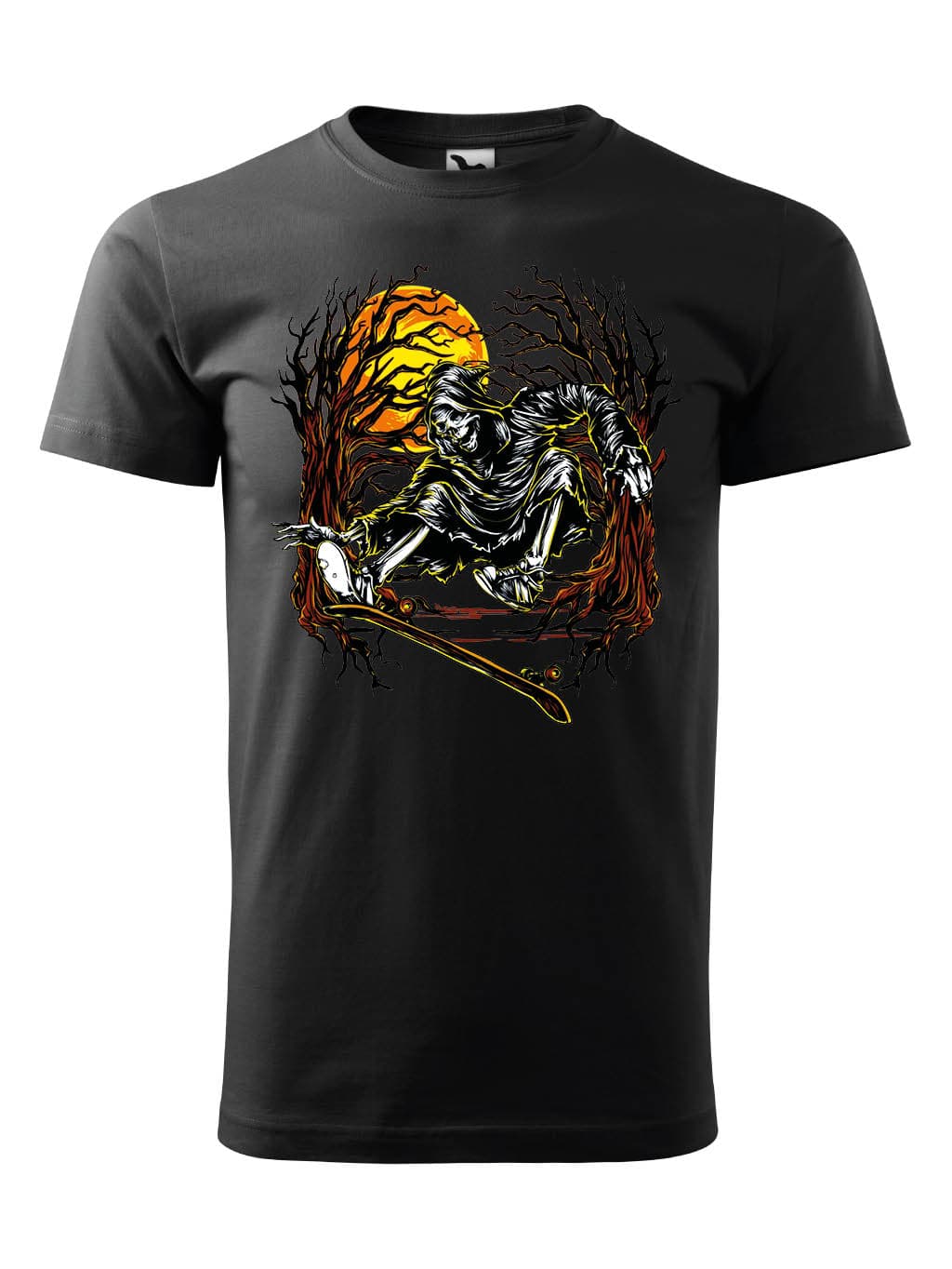 Tričko s potiskem Skeleton skate