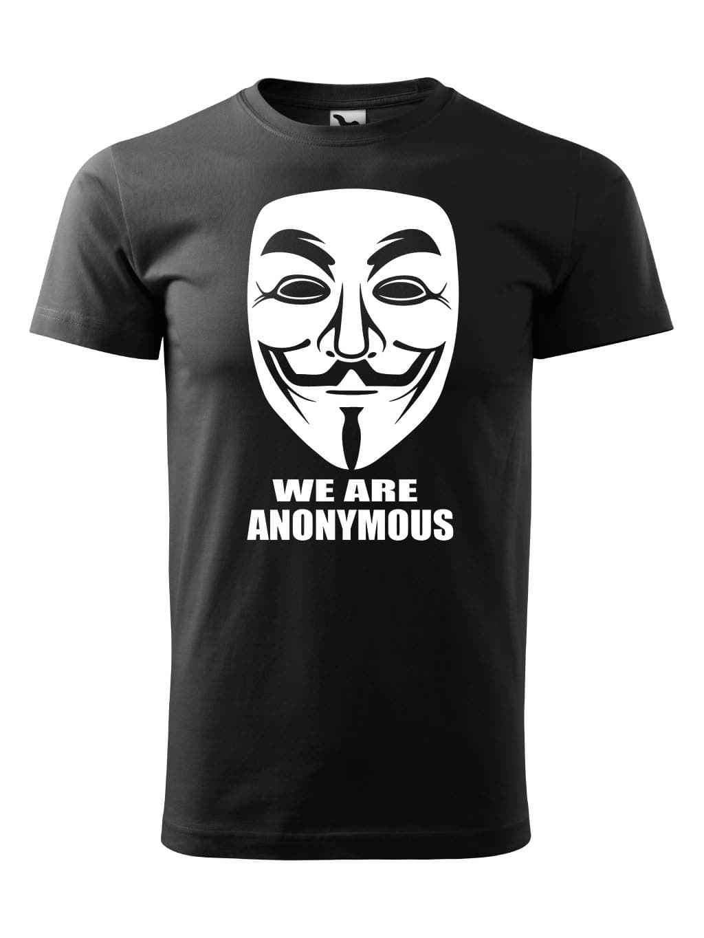 Tričko s potiskem We are Anonymous