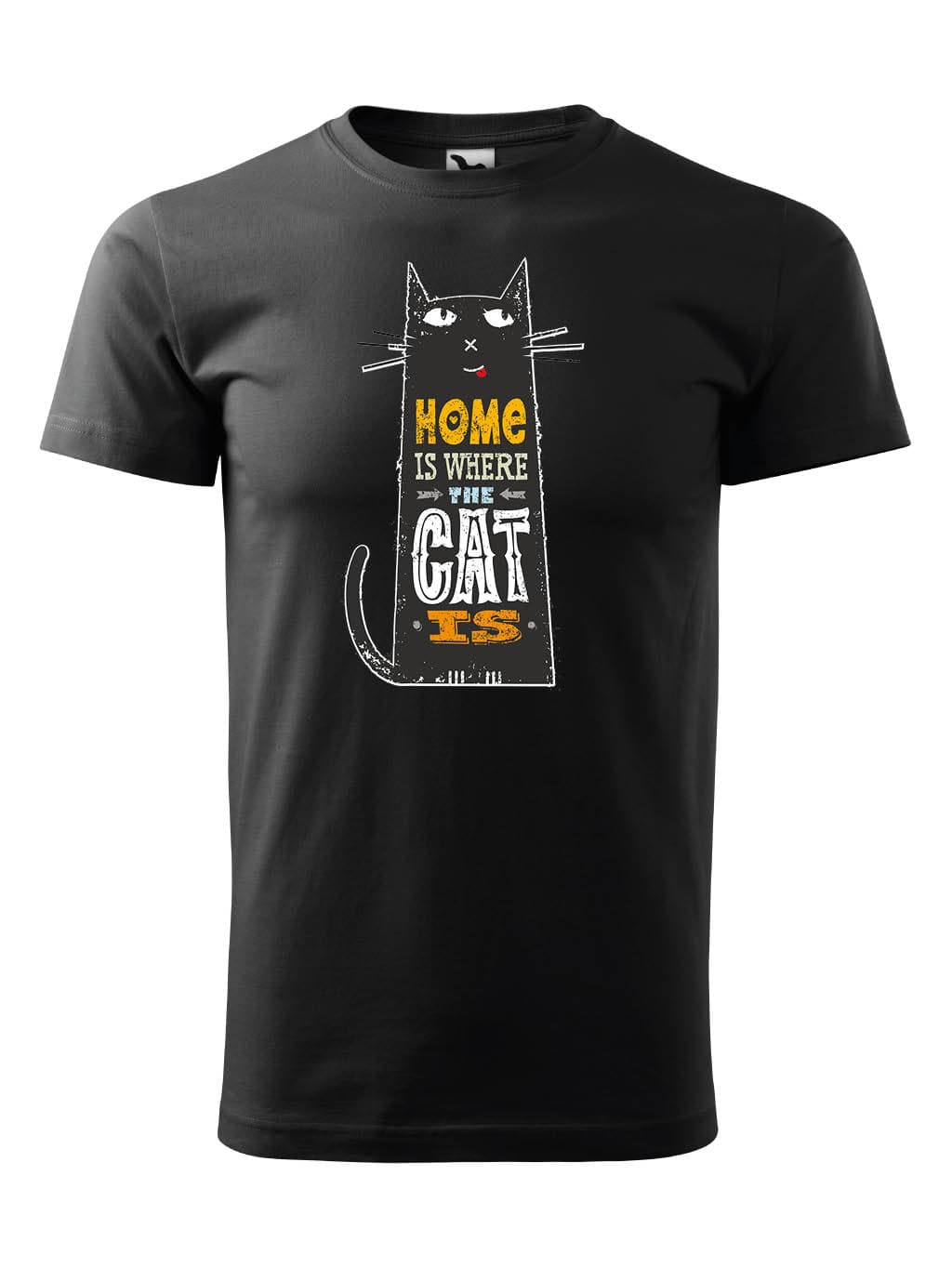 Tričko s potiskem Cat home