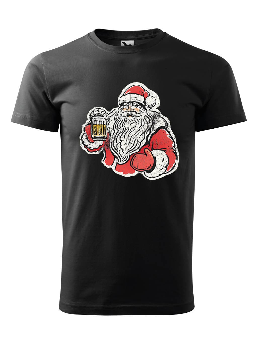 Vánoční tričko Santa s pivem