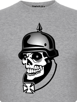 Tričko s potiskem Nazi Skeleton