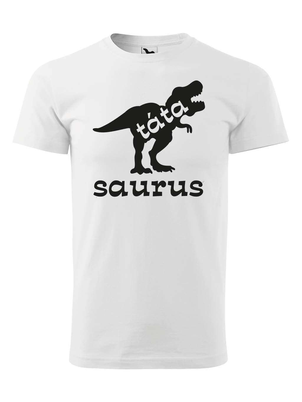 Táta Saurus, tričko v barvě Bílá