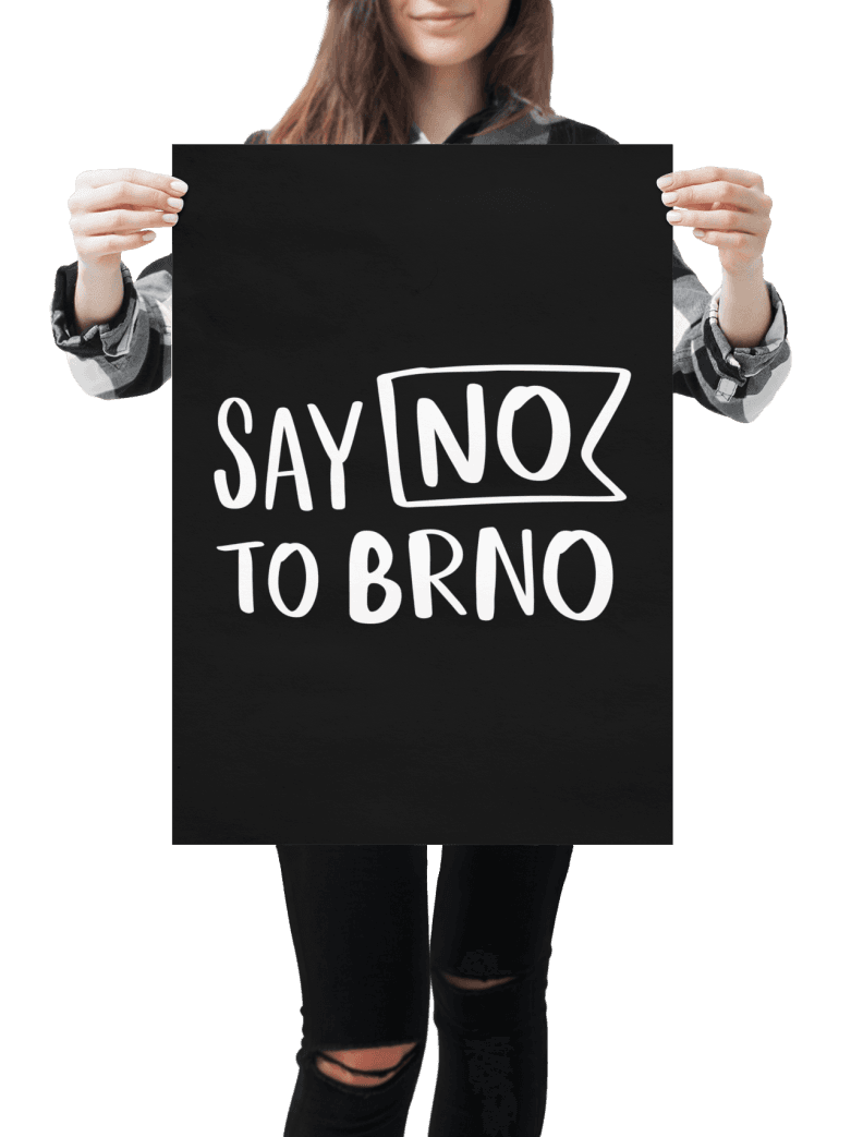 plakat say no to brno