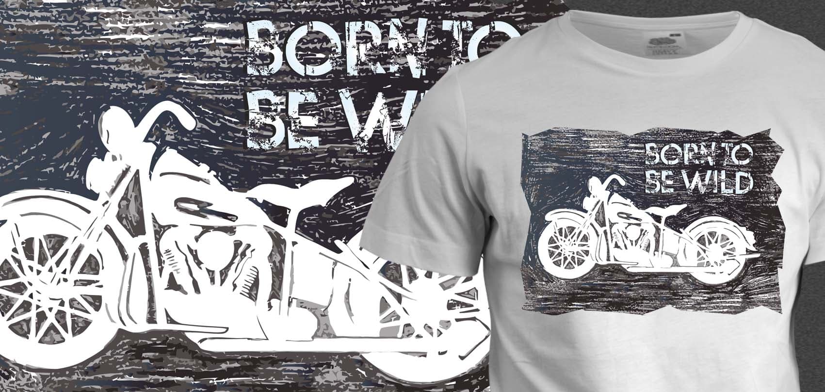 Tričko s potiskem Born to be wild