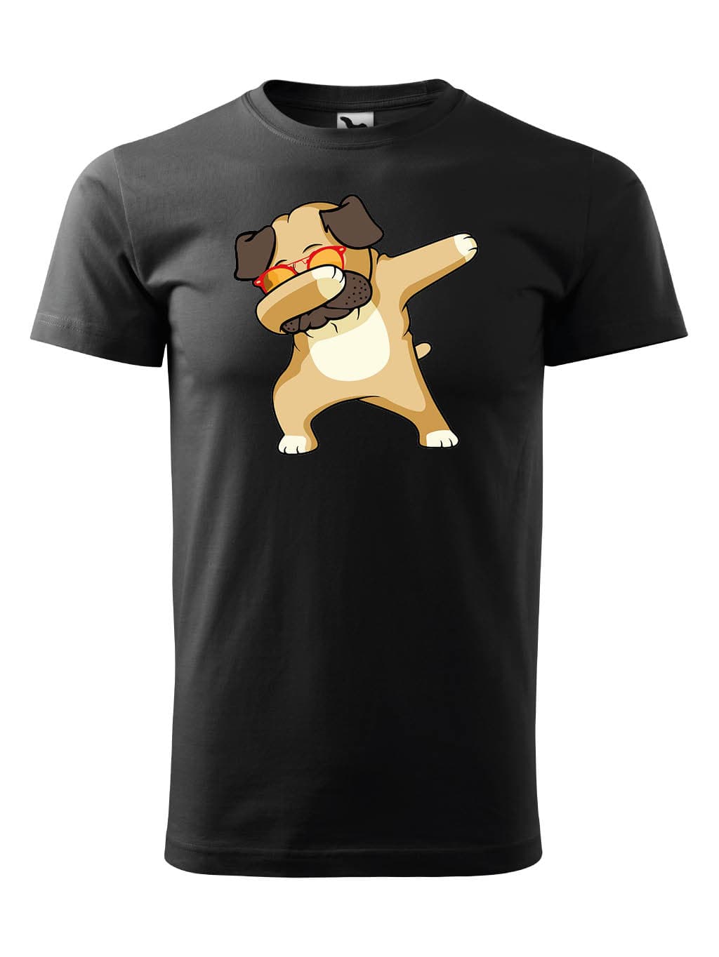 Tričko s potiskem Dabbing pug