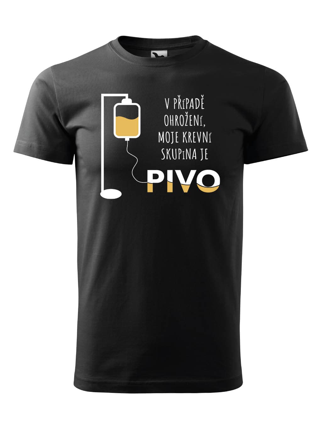 Tričko s potiskem Krevní skupina