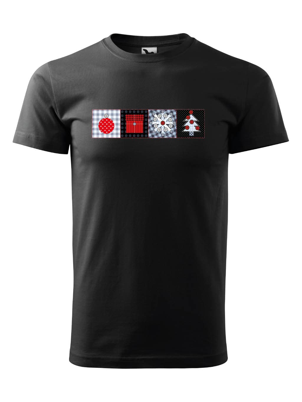 Vánoční tričko Patchwork3