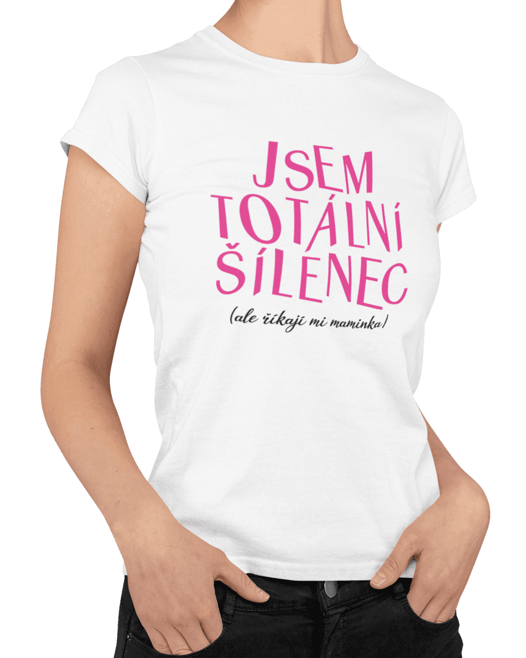 transparent basic tee mockup of a woman posing with her hands in her pockets m842 (2) (1)