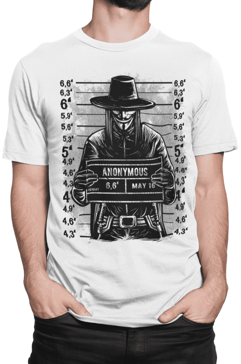 tricko s potiskem Anonymous mugshot (1)