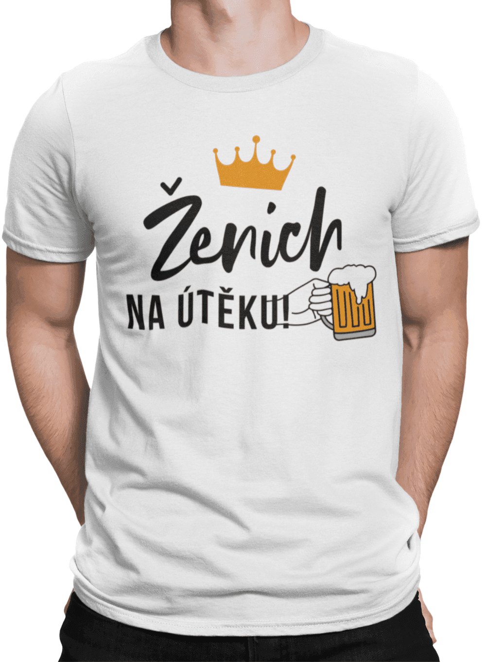 tricko s potiskem zenich uteku (1)