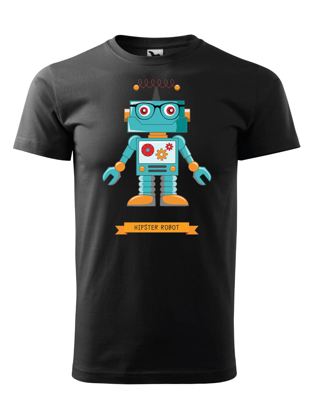 Tričko s potiskem Hipster Robot