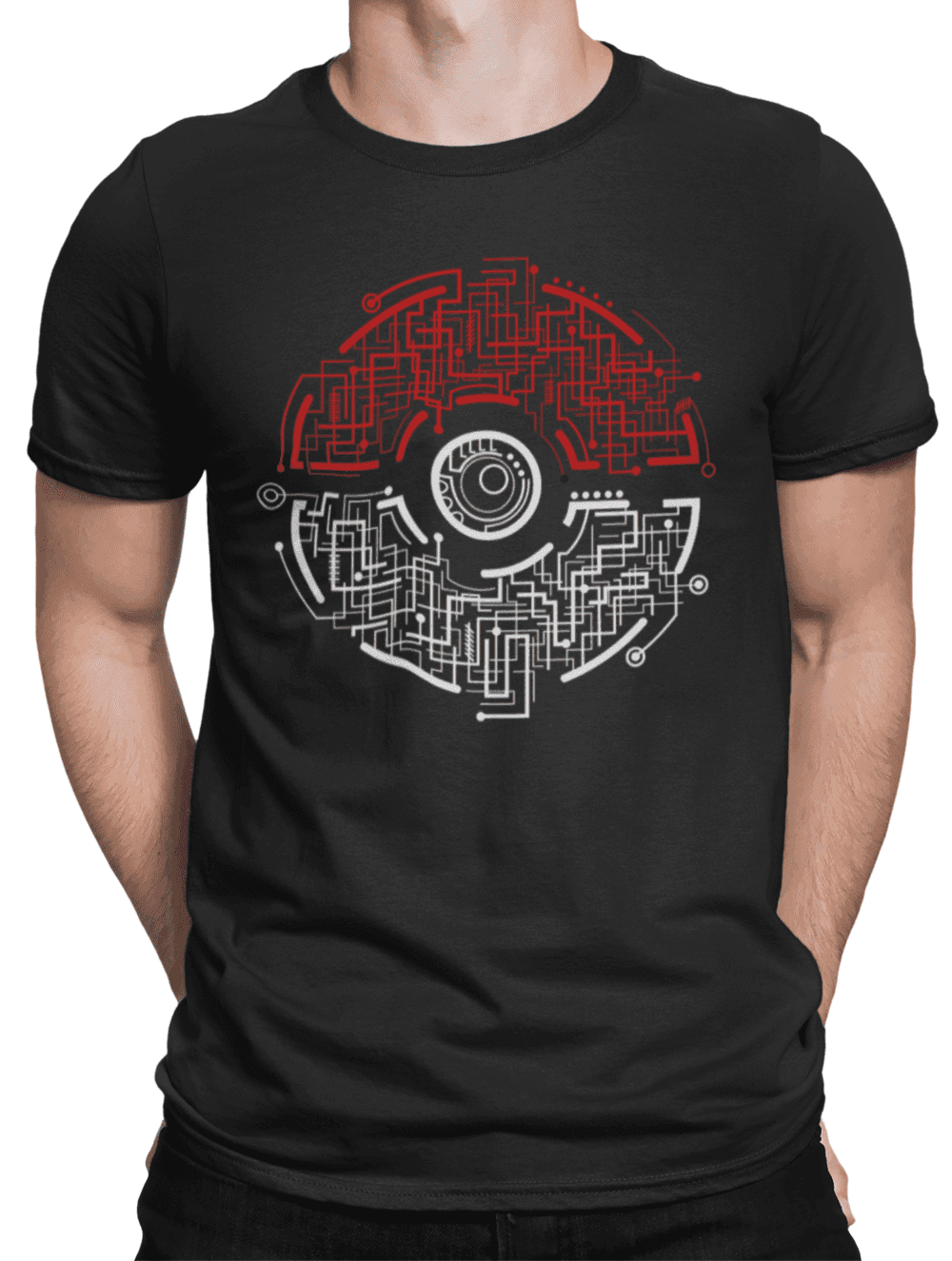 tricko s potiskem electric pokeball (1)