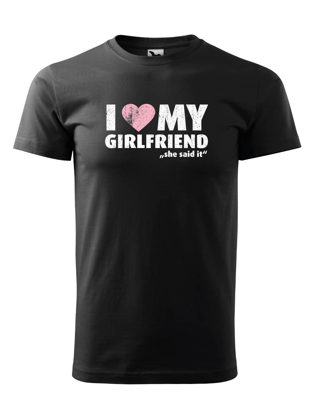 Tričko s potiskem I Love My Girlfriend