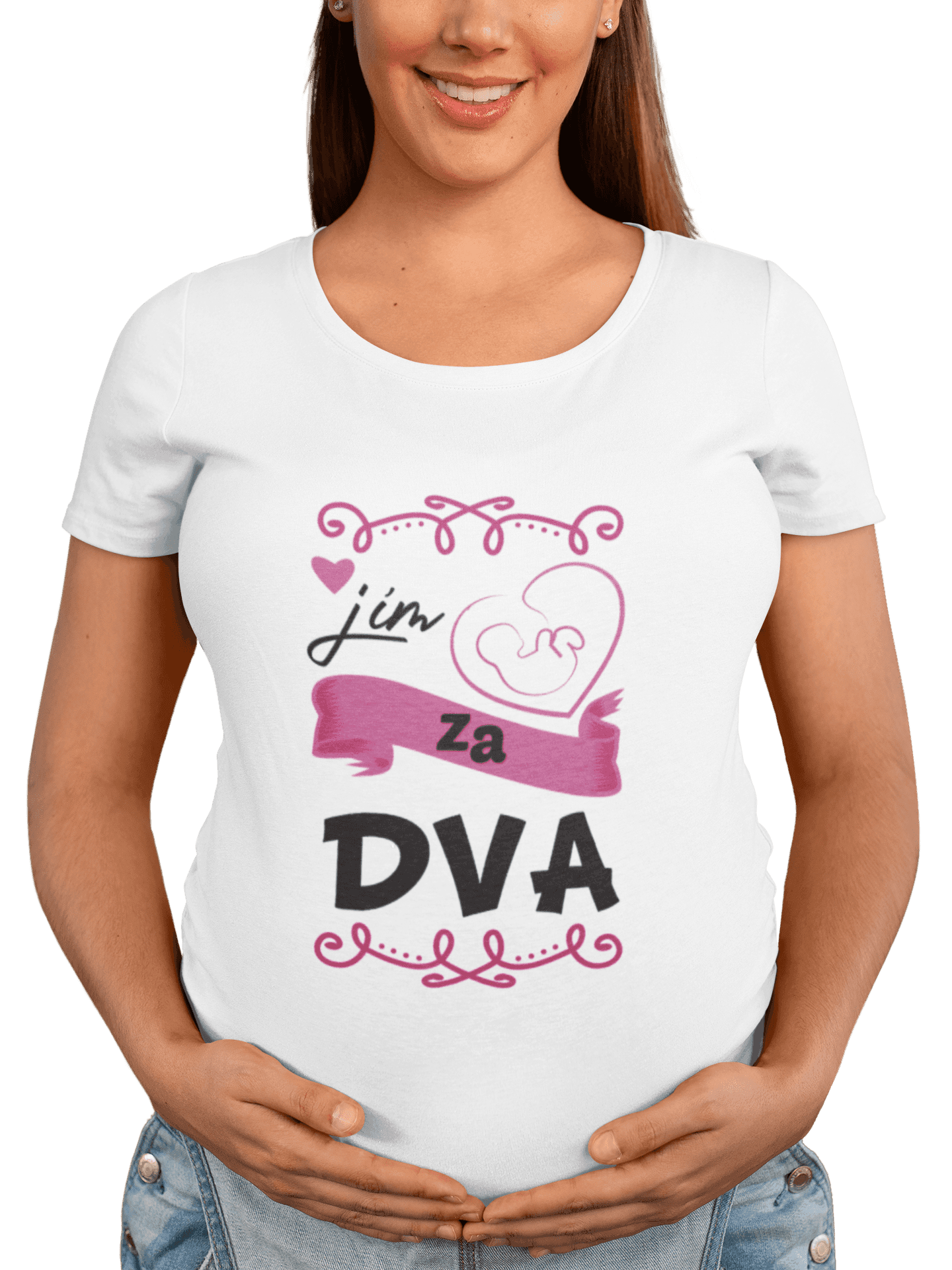 transparent t shirt mockup of a happy pregnant woman 26669 min