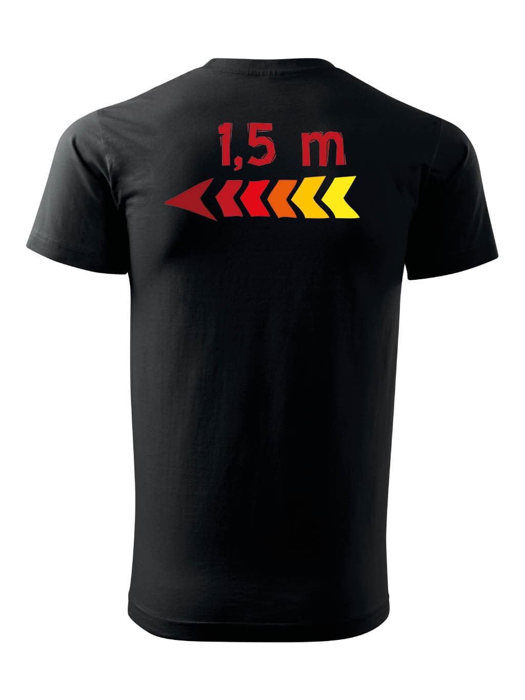 Tričko s potiskem metry barevné