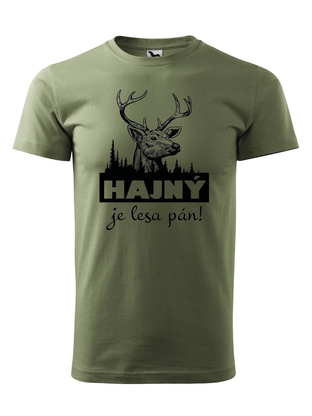 Hajný lesa pán, tričko v barvě Khaki