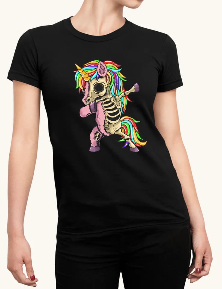 Tričko s potiskem Dead unicorn