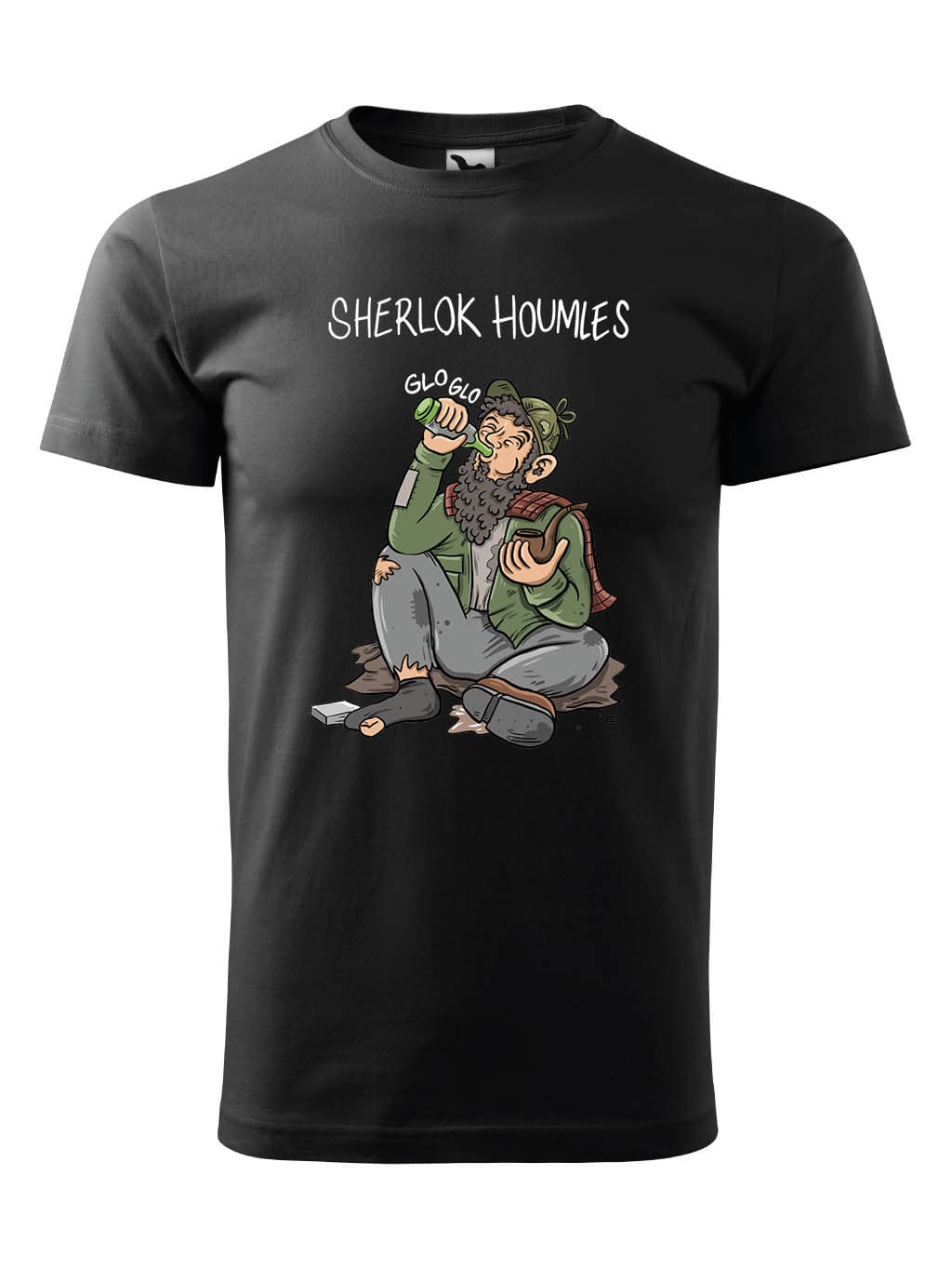 Tričko s potiskem Sherlok Houmeles