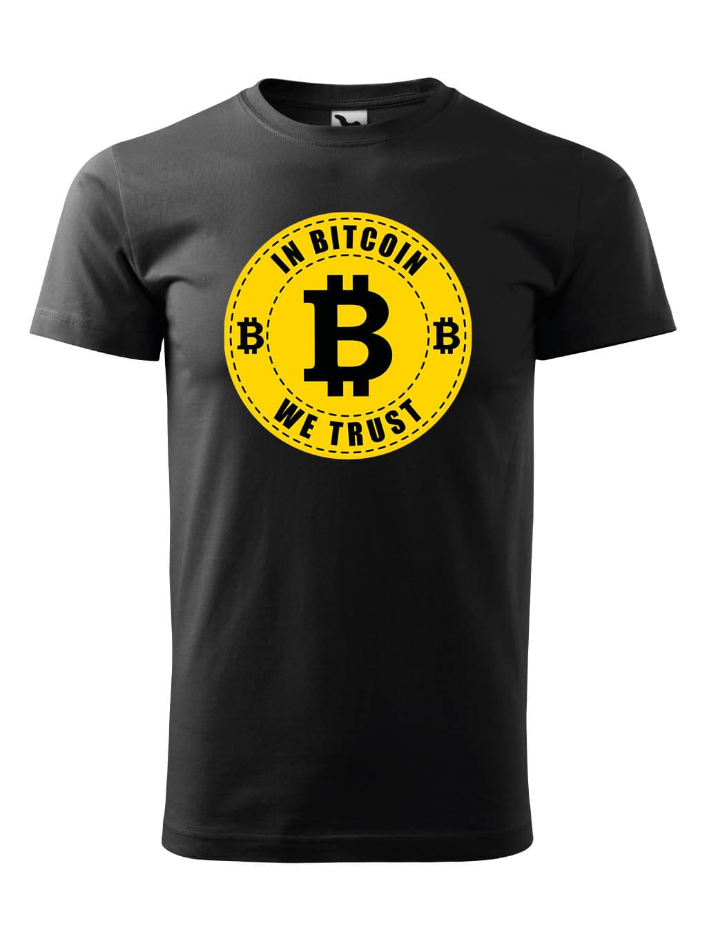 Tričko s potiskem Bitcoin we trust
