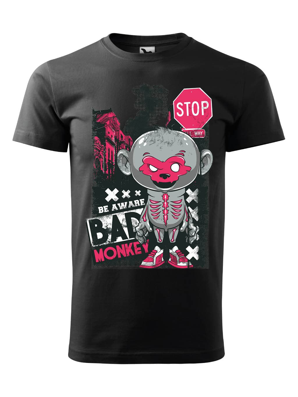 Tričko s potiskem Bad monkey