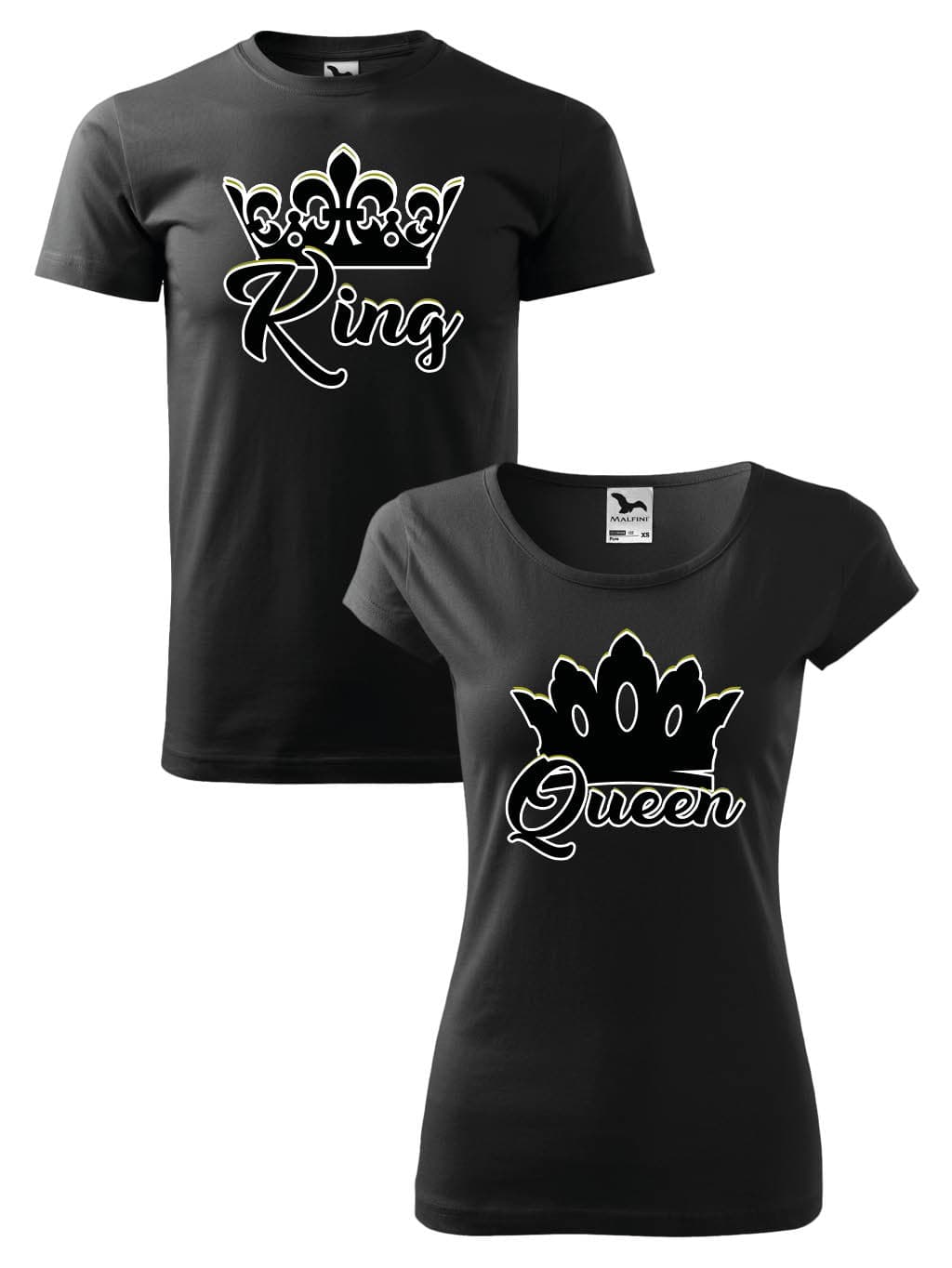 Trička pro páry King Queen
