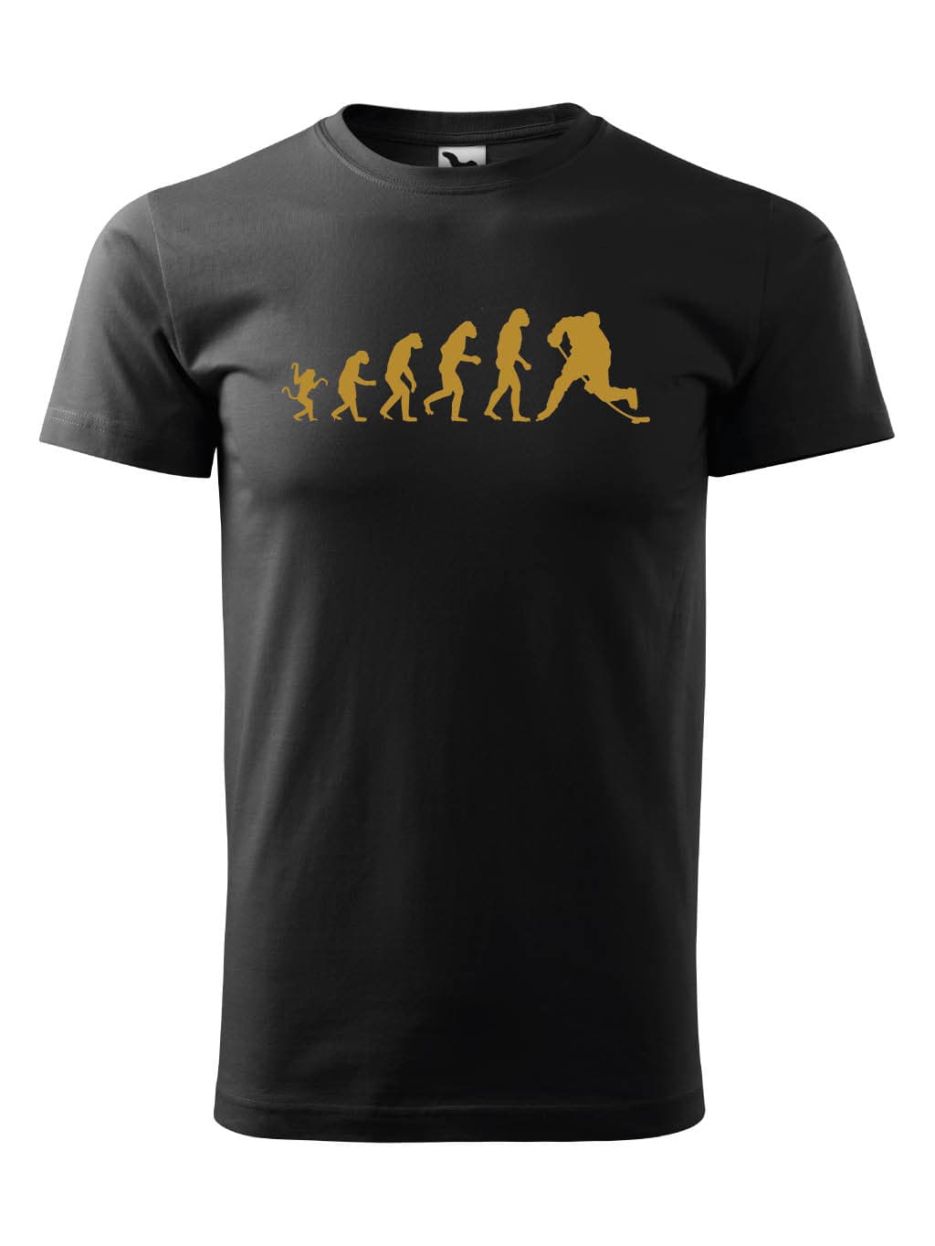Tričko s potiskem Evolution of hockey player