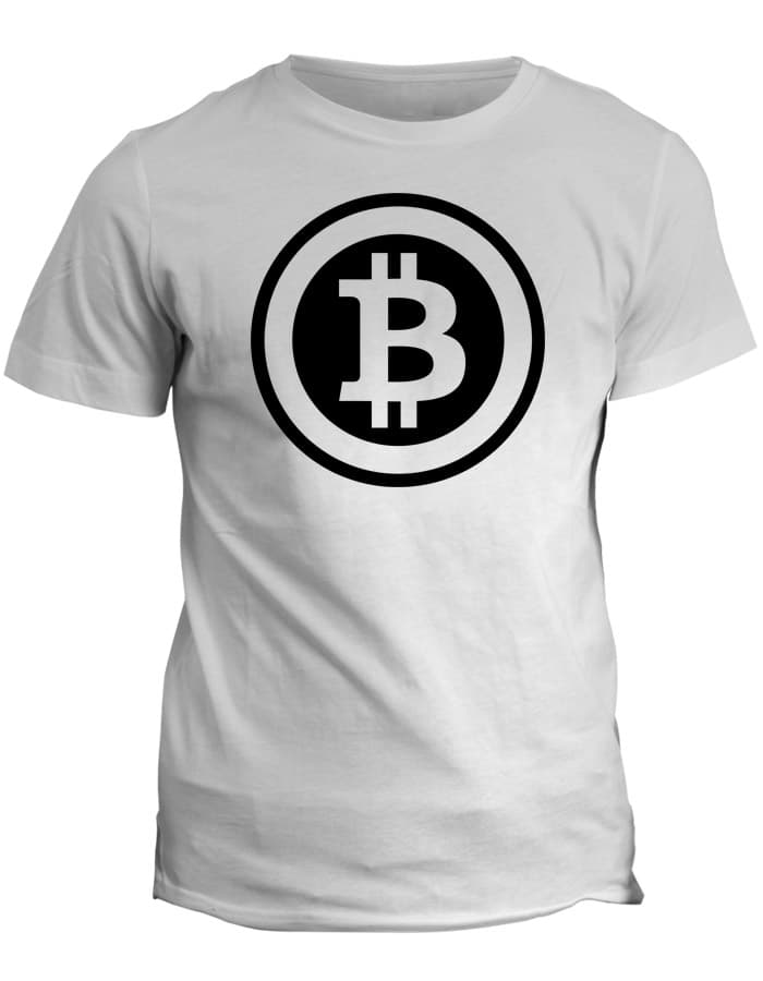 Tričko s potiskem Bitcoin Black Logo