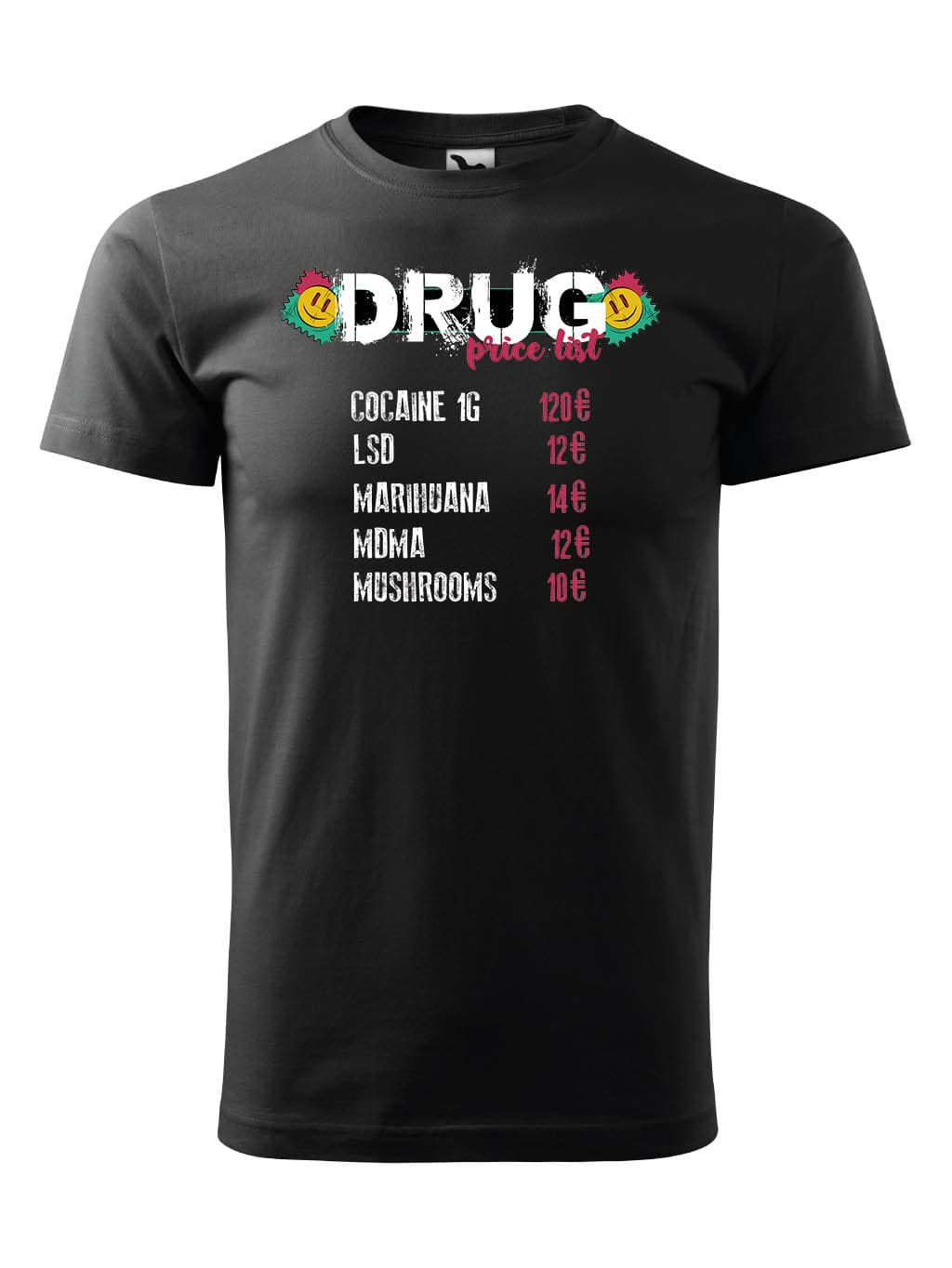 Tričko s potiskem Price list