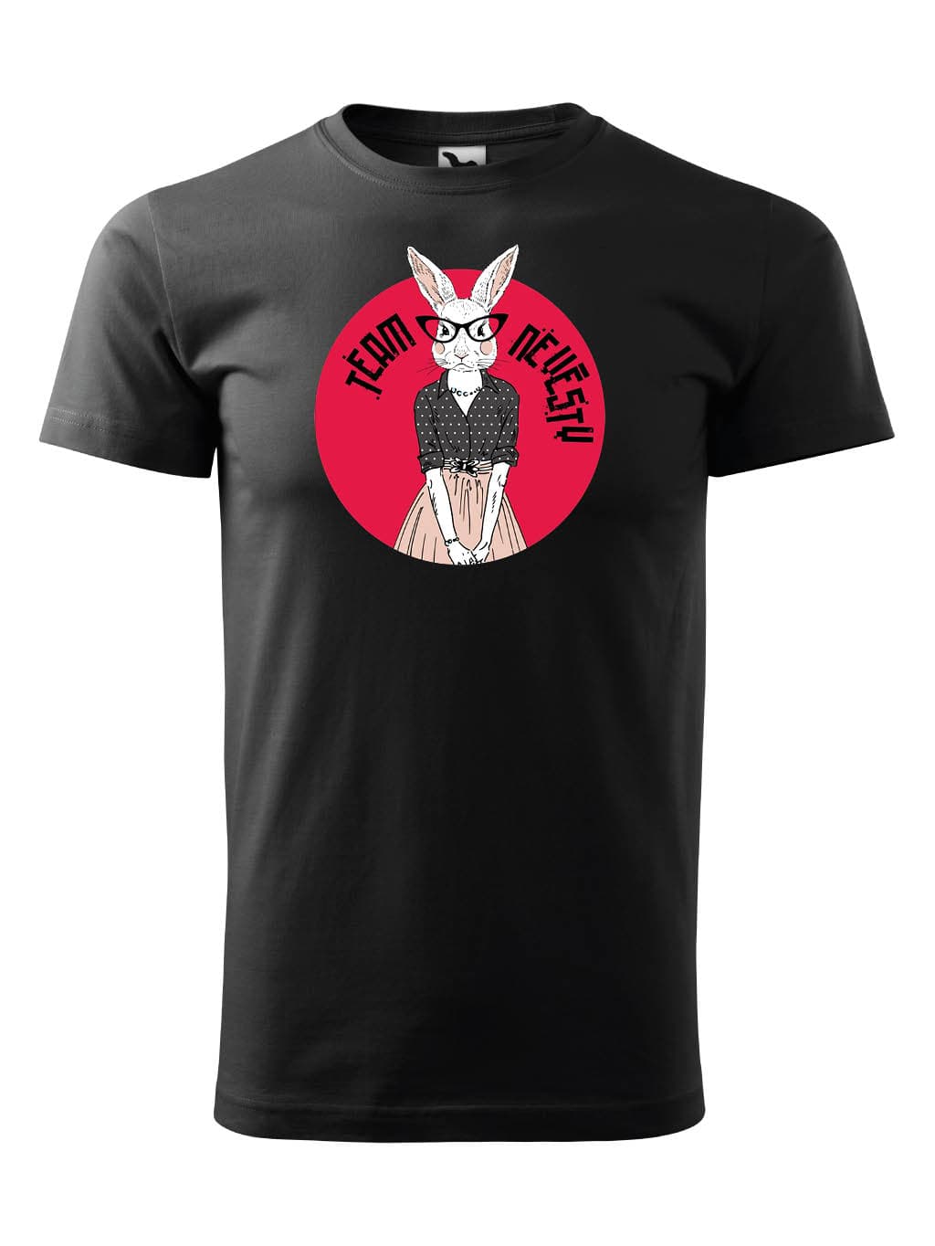 Tričko s potiskem Tým nevěsty zaječice