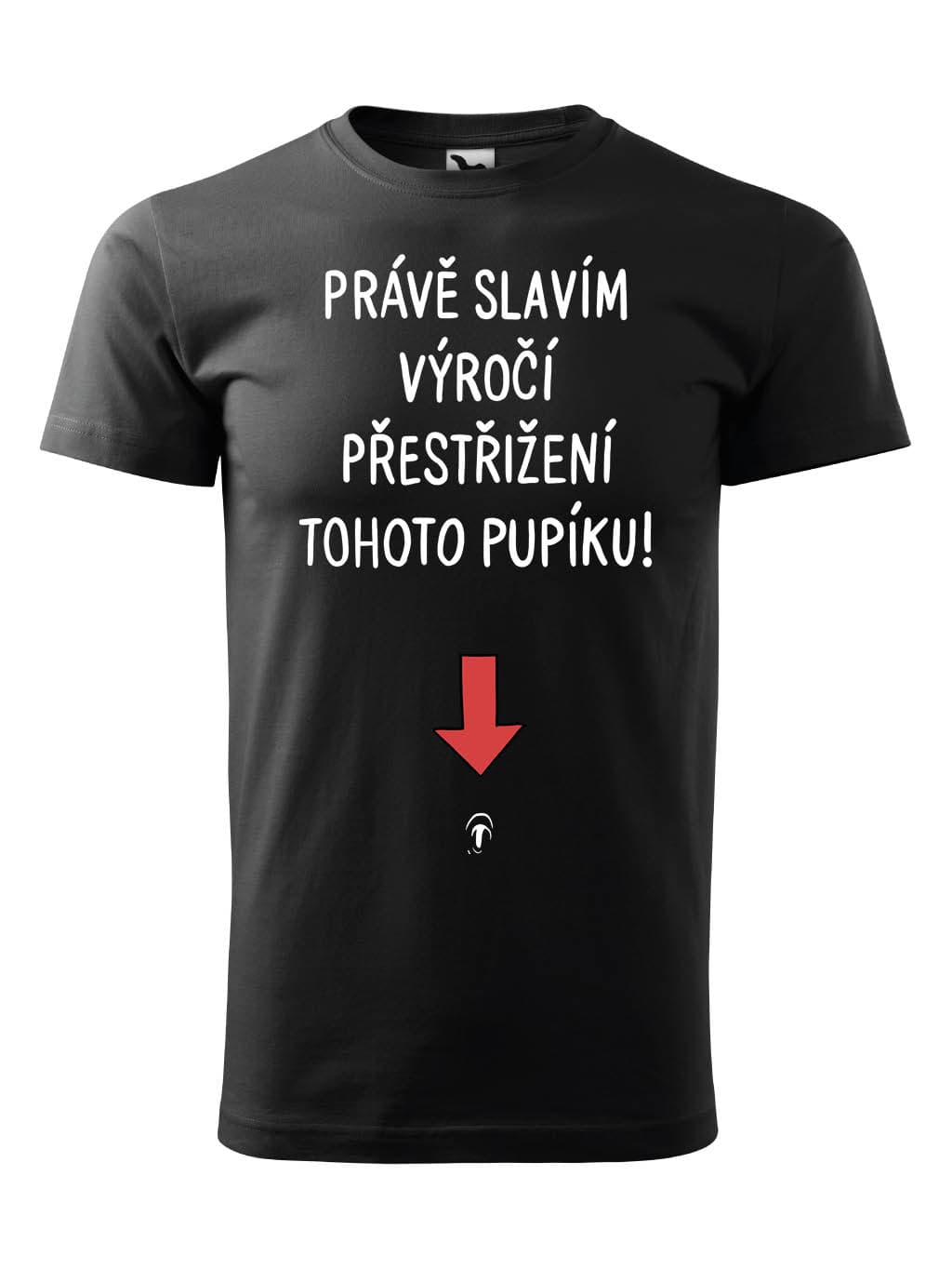 Tričko s potiskem Pupík