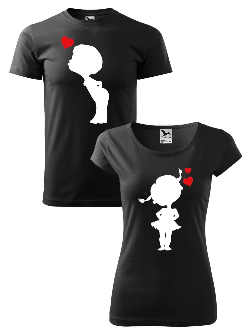 Trička pro páry Kiss