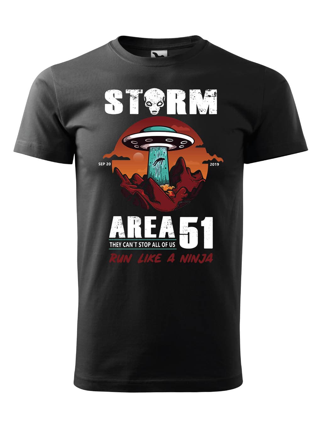 Tričko s potiskem AREA 51