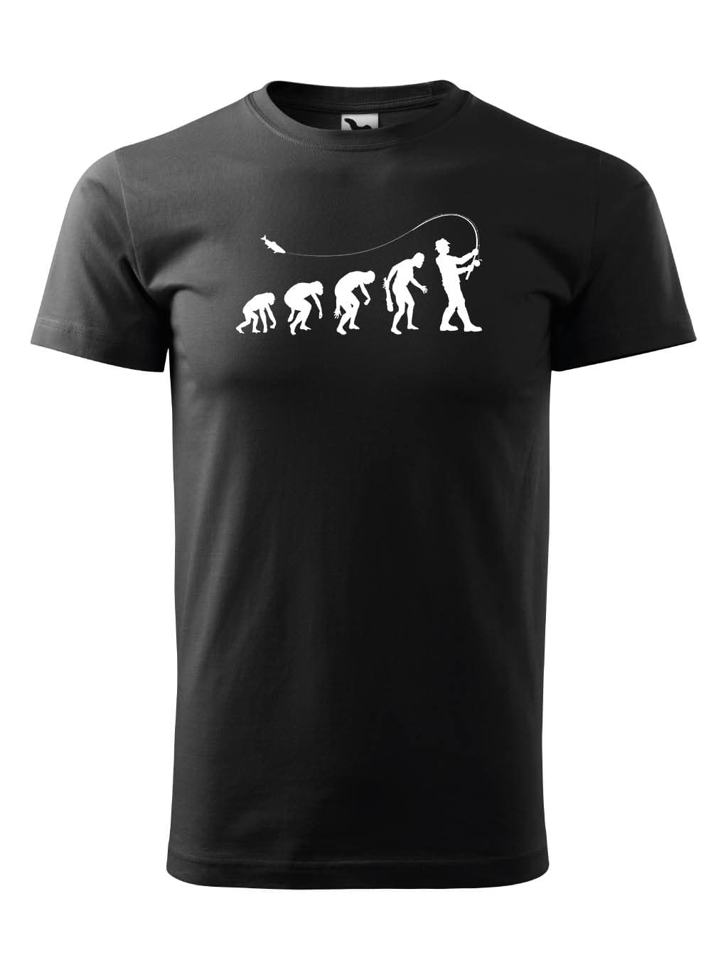 Tričko s potiskem Rybář evoluce