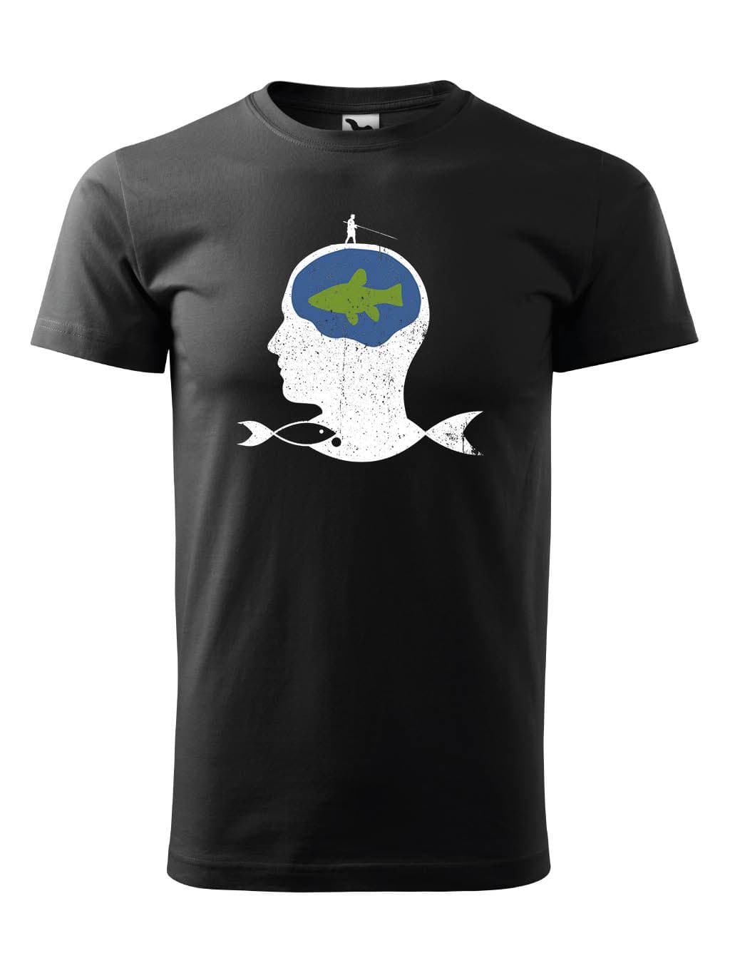 Tričko s potiskem Fish mind