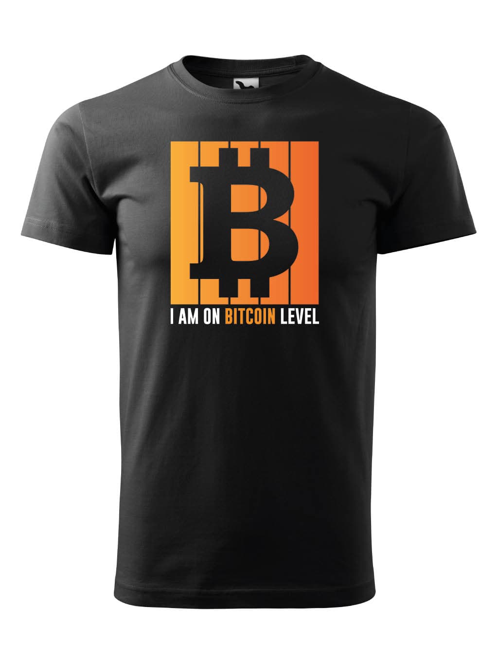 Tričko s potiskem Bitcoin level