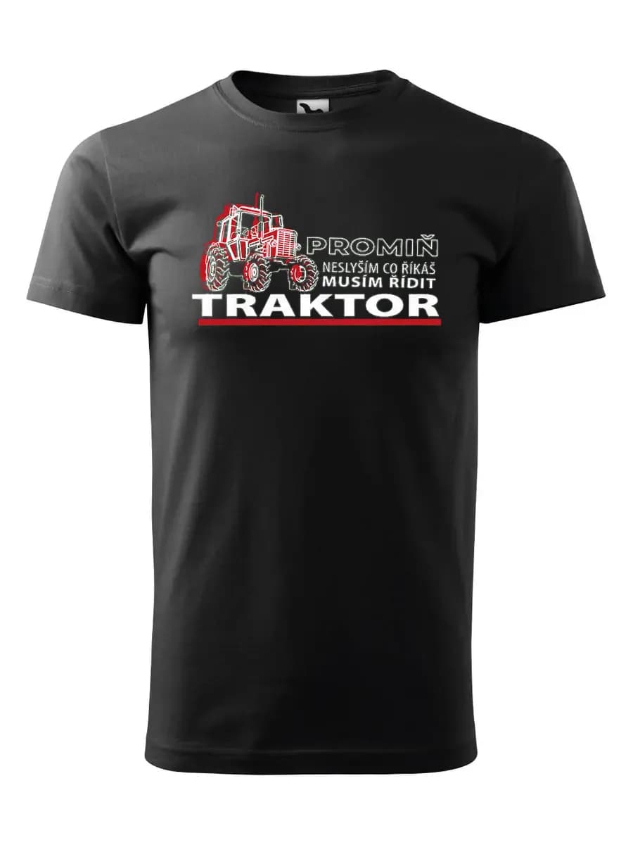 Tričko s potiskem Řídím traktor